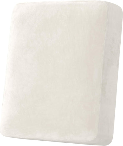 H.VERSAILTEX Velvet Stretch Couch Cushion Cover Plush Cushion Slipcover for Chair Cushion Furniture