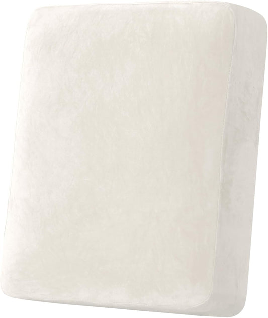 H.VERSAILTEX Velvet Stretch Couch Cushion Cover Plush Cushion Slipcover for Chair Cushion Furniture