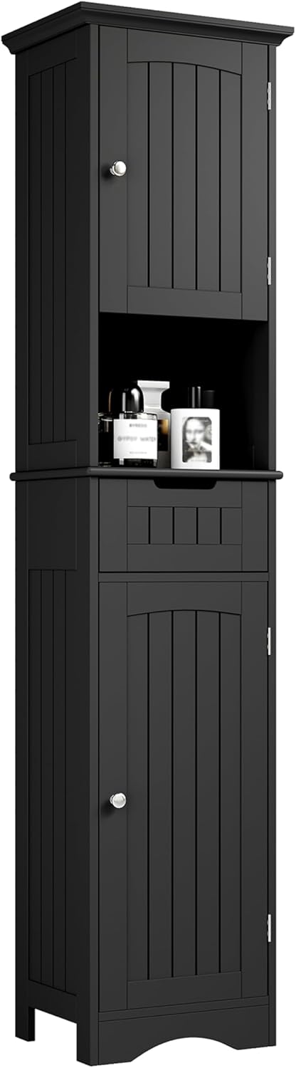 ChooChoo 67" Tall Bathroom Storage Cabinet Freestanding with Adjustable Shelves, Narrow Storage