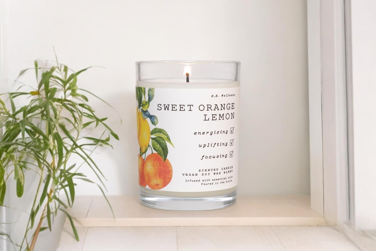 | B.B. Wellness | Hand Poured Soy Wax | Made in Small Batches | 40 Hours | 9 oz | Infused with
