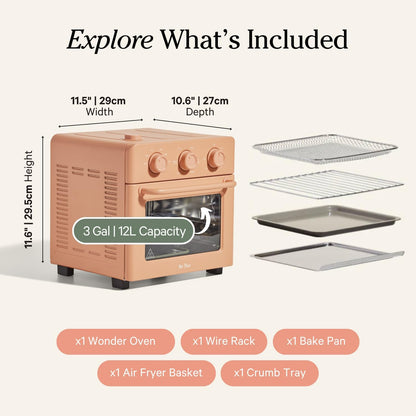 Our Place Wonder Oven | 6-in-1 Air Fryer & Toaster Oven with Steam Infusion | Compact, Countertop
