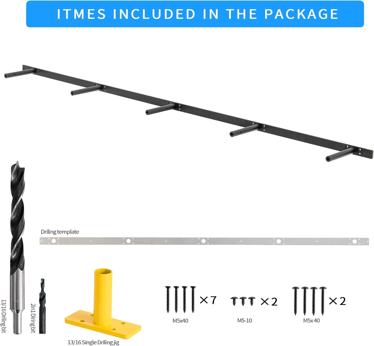 69 inches, Heavy-Duty Floating Shelf Bracket, Hidden Shelf Bracket for Fireplace Shelves, Installed