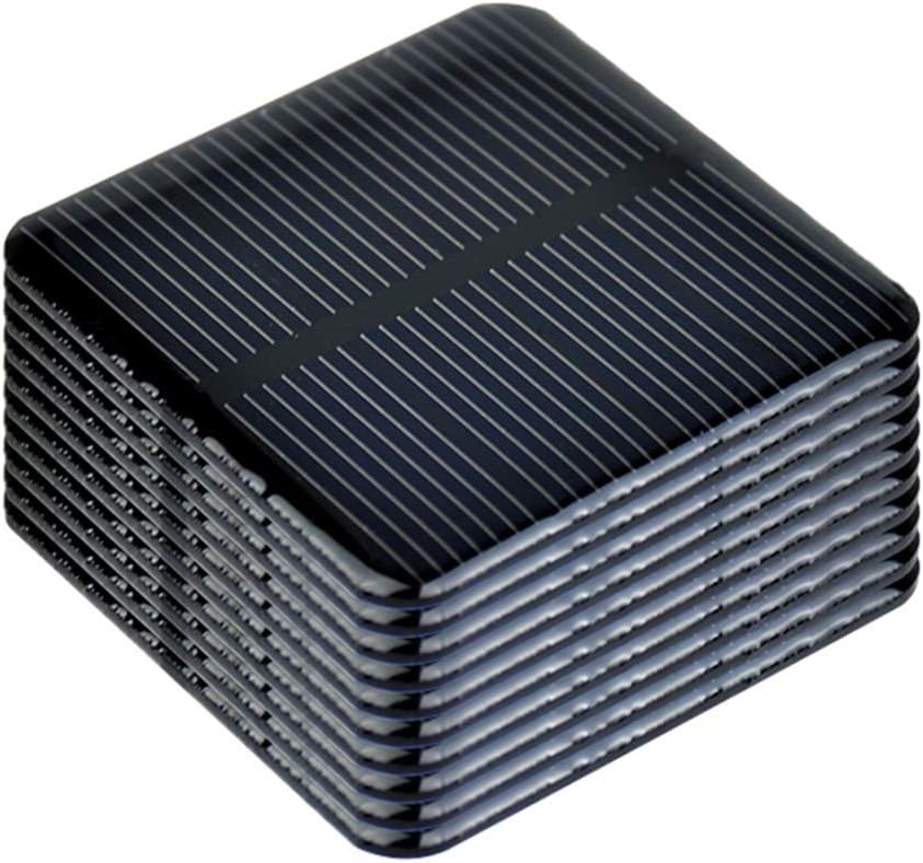SUNYIMA 10pcs Mini Monocrystalline Solar Cells Solar System Kit 50mm X 50mm/1.96" X 1.96" 2V 160MA