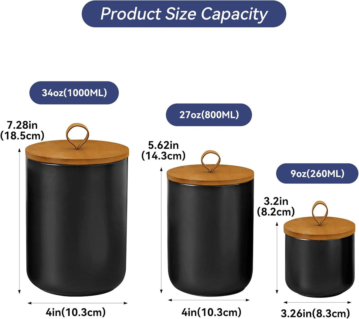 Ceramic Storage Jars, Modern Elegant Highly Polished Airtight Gorgeous Storage Canisters with