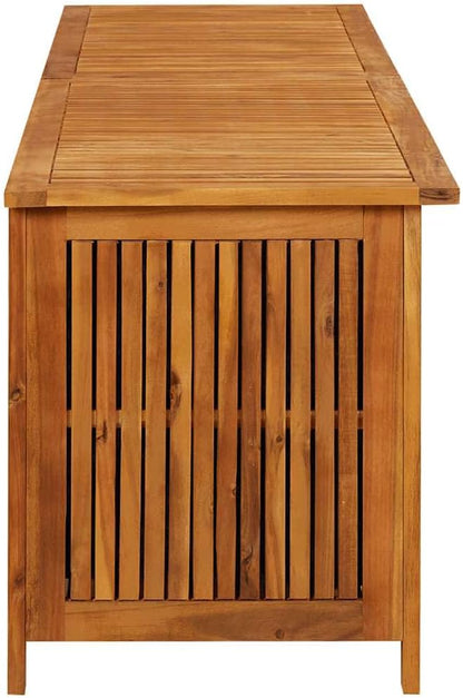 vidaXL Outdoor Storage Box, Deck Box with Gas-Lift Lid, Storage Chest with Water-Resistant Zippered