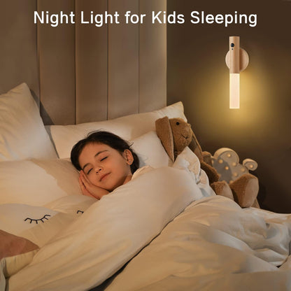 Montford Battery Operated Wall Sconces, Motion Sensor Night Light Magnetic Wall Light Rechargeable