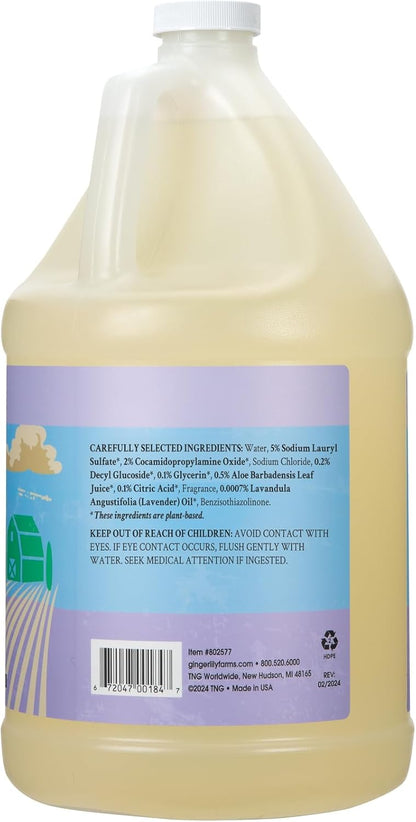 Ginger Lily Farms Botanicals Plant-Based Liquid Dish Soap, Concentrated Formula with Max Grease