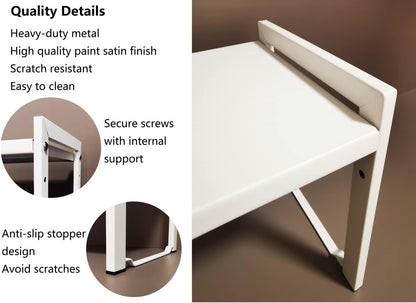 Expandable Cabinet Shelf Organizer 16-26" L Stackable Kitchen Counter Shelf Rack Stand Sink Riser