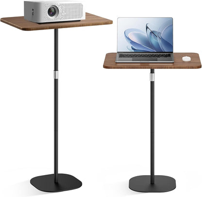 Portable Laptop Floor Stand, Bedside/Sofa Table with Height Adjustable 18''~47'', Stylish Movable