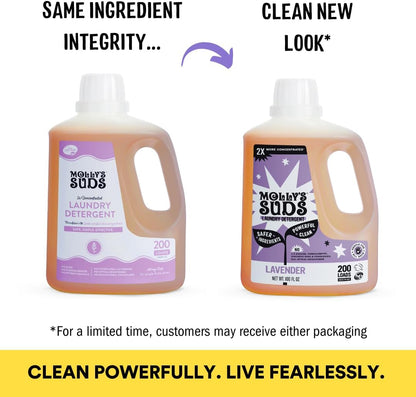 Molly's Suds Liquid Laundry Detergent | Clean Laundry Detergent Soap for Sensitive Skin | 2x