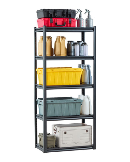 VEVOR Storage Shelves, 2000 lbs, 5 Tier Garage Storage Shelving, 18" D x 32" W x 72" H Adjustable
