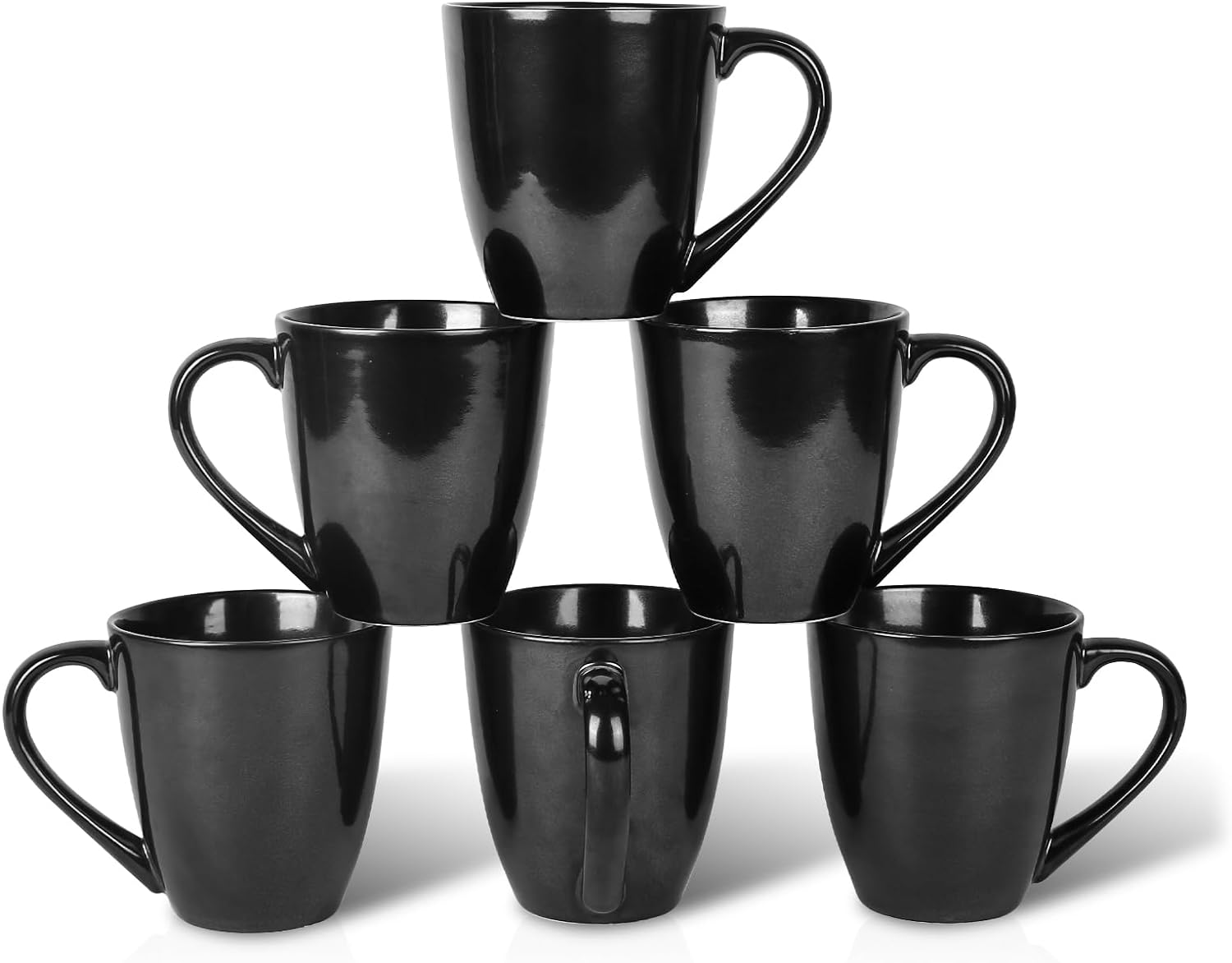 vicrays Coffee Mug Set, 12 Ounce, Ceramic Mug for Men, Women, Unique Glazed Mugs with Handle for