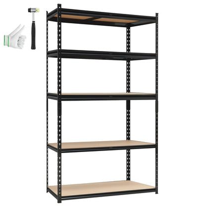 Heavy Duty Garage Shelving Units,5-Tier Adjustable Storage Shelves