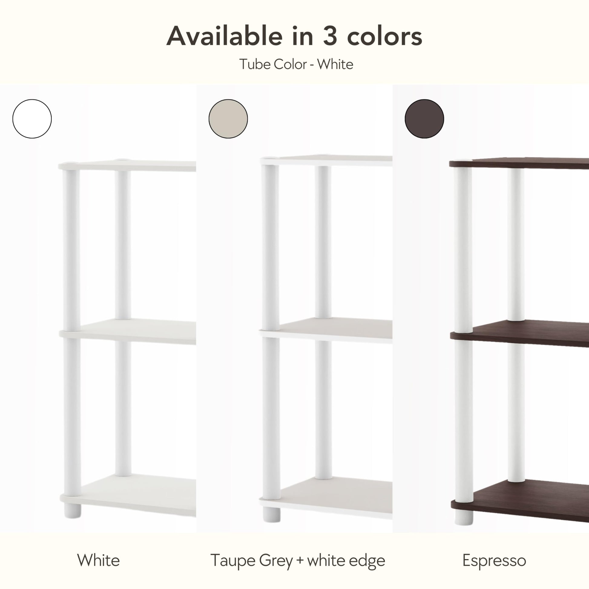 Homes: Inside + Out Apexa Modern 5-Cube Ladder Shelving Units, Collectibles Display Shelves, Easy