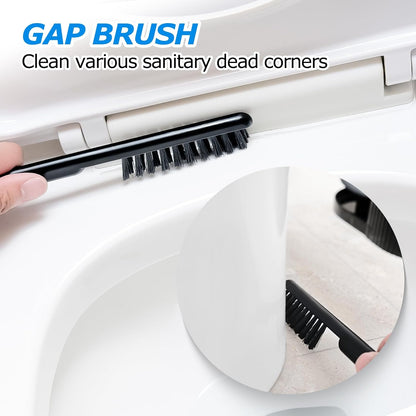 2Pack 2 in 1 Toilet Brush and Plunger Set, Extended Handle Plunger,Toilet Bowl Brush Plunger