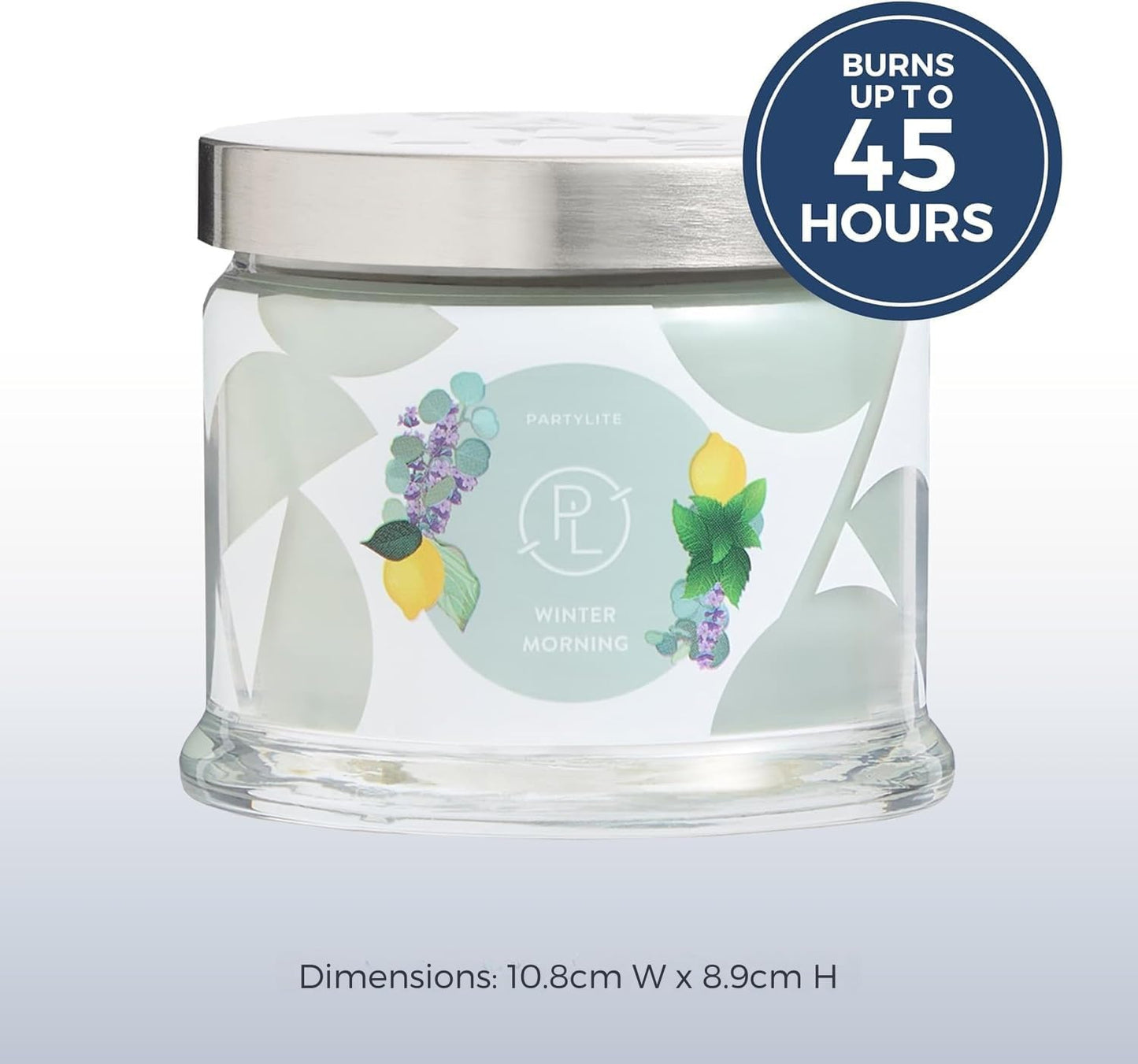 PartyLite 3-Wick Jar Candle, Highly Fragranced Clean Burning Glass Candle, 25-45 Hours Burn Time