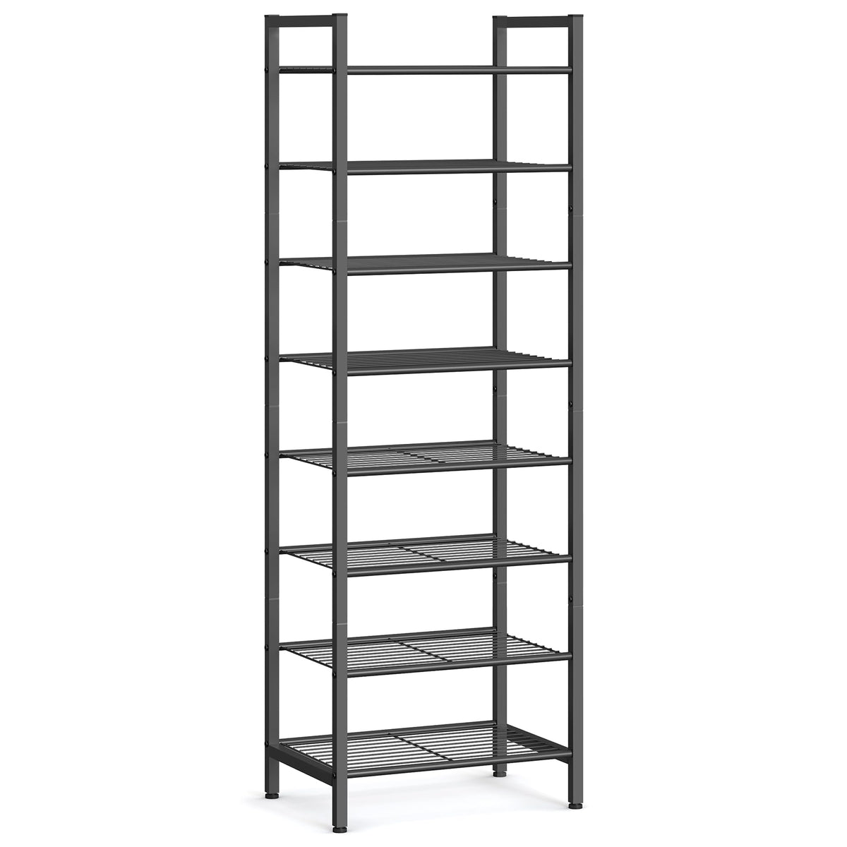 SONGMICS 8-Tier Metal Shoe Rack, Vertical Shelf, Holds up to 20 Pairs