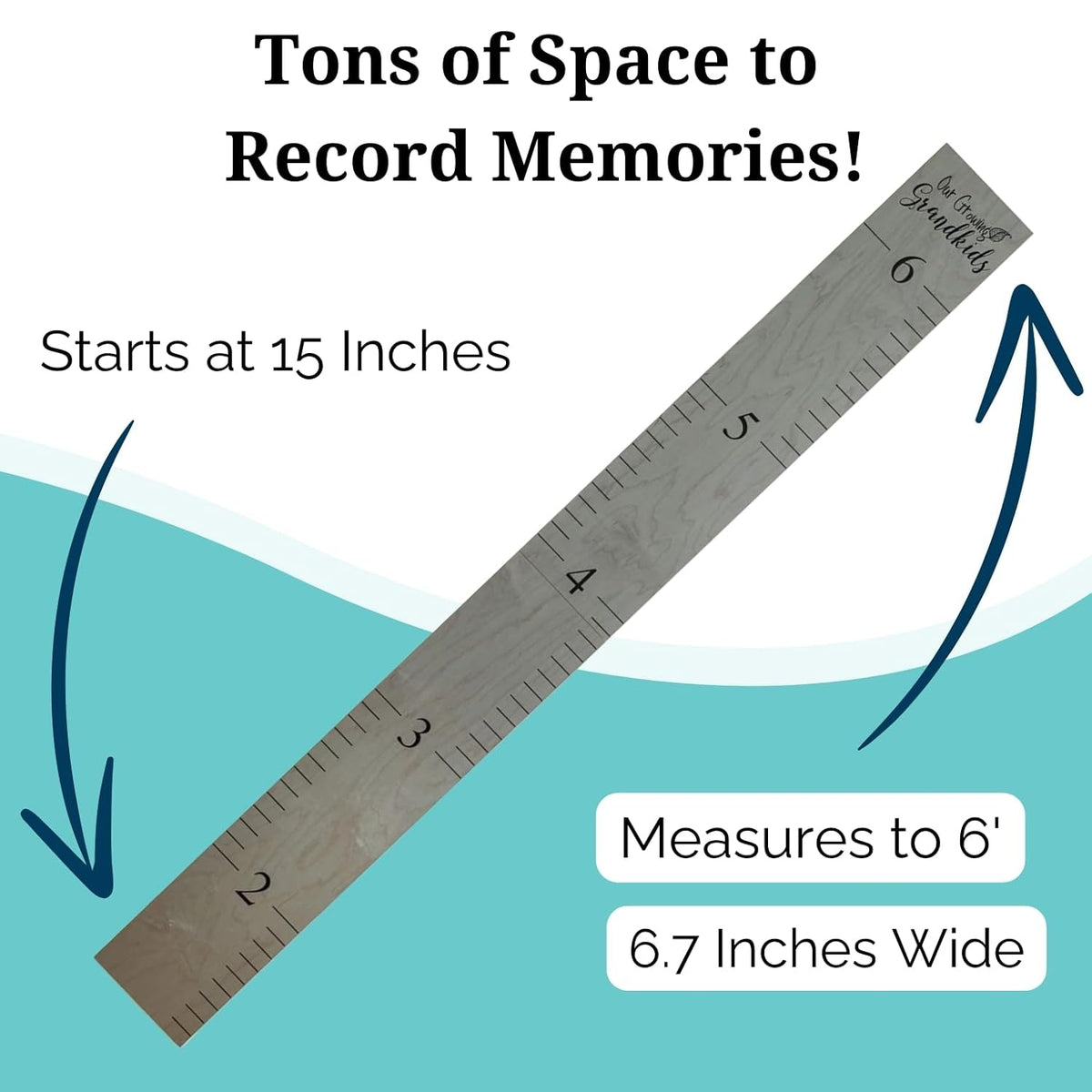 Wooden Growth Chart – Kids Height Chart, Wall Measurement for Kids, Height Chart for Wall, Growth