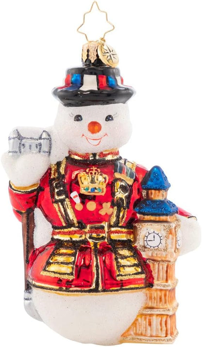 Christopher Radko Hand-Crafted European Glass Christmas Tree Decorative Ornament, Frosty Friend &