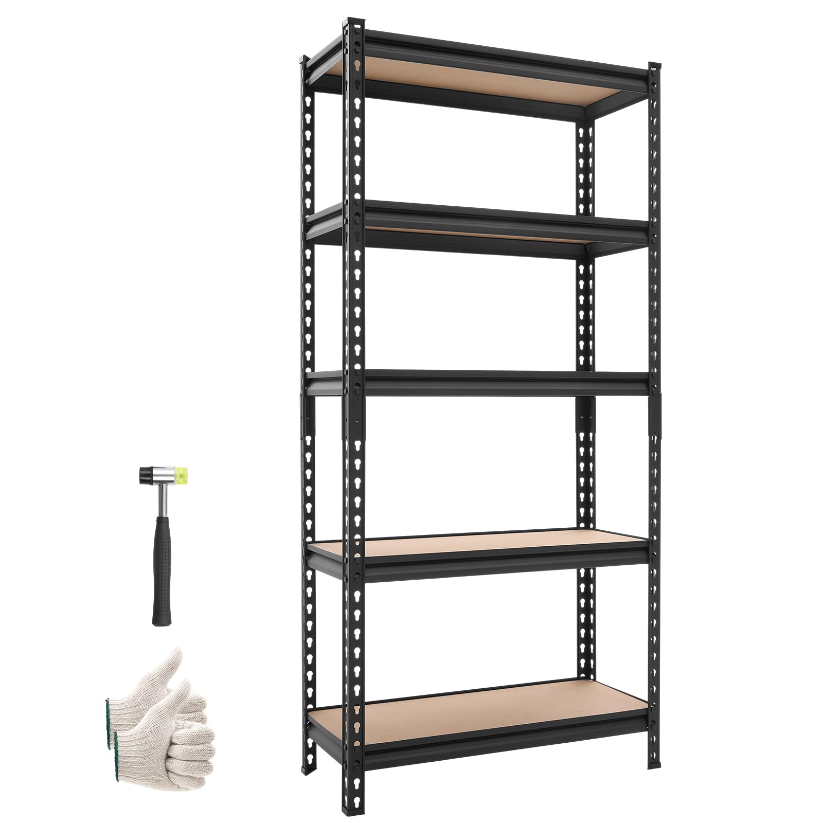 VEVOR Storage Shelves, 5-Tier Adjustable, 2000 lbs Capacity, Heavy Duty Garage Storage Shelving