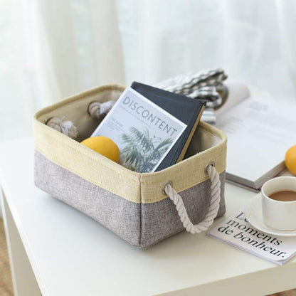 TheWarmHome Storage Baskets for Organizing - 11.8x7.8x5.2 inch Small 6 Pack Storage Bins for