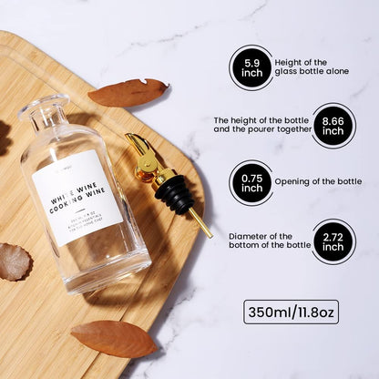 Molimoli - Premium Olive Oil Dispenser Bottles for Kitchen with Pourer - Oil and Vinegar Dispenser