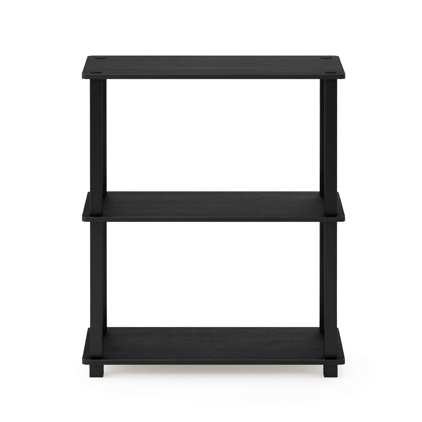 Furinno TURN-S-TUBE Storage Shelves Set of 2, 3-Tier Book Shelf, Corner Shelf, Toolless Open
