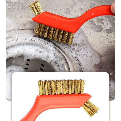Wire Scratch Brush Set Soft Grip for Rust, Dirt & Paint Scrubbing with Deep Cleaning (18, 18PCS