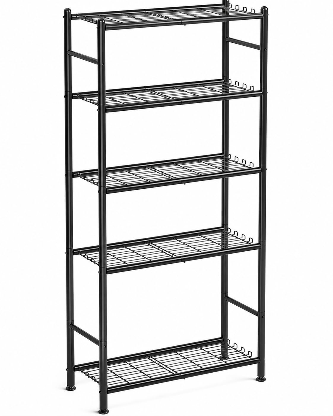 APEXCHASER Metal Storage Shelves 5-Tier, Wire Shelving Unit for Kitchen