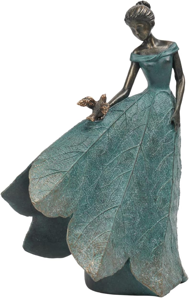 Guichifun Fairy Statue Collection Home Decoration - Leaf Angel Girls Resin Gardening Gifts for