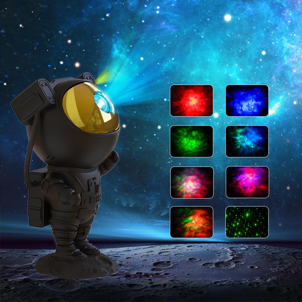 SFOUR Astronaut Galaxy Projector Night Light，Lights for Bedroom,Kids Room Decor Aesthetic