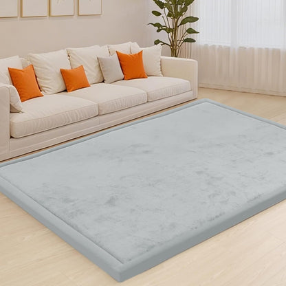 ACOMOPACK Baby Play Mat for Floor,1.3" Thick Memory Foam Area Rug for Living Room,Soft Velvet