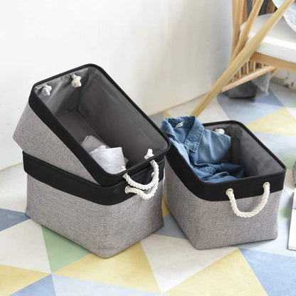 TheWarmHome Storage Basket for Organizing- 16x12x8 inch 1 Pack Fabric Storage Cubes, Bins for