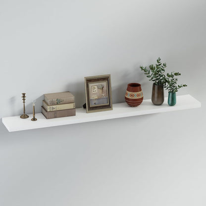 SAUMONIERES Floating Shelves 8 Inch Deep Solid Wood Wide Wall Shelf Set of 1 Wall Mounted for