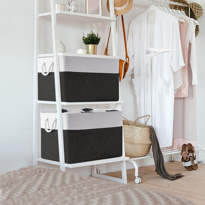 TheWarmHome Organization and Storage for Shelves - Extra Jumbo 3 Pack 20.5x15.7x13.8 inch Fabric