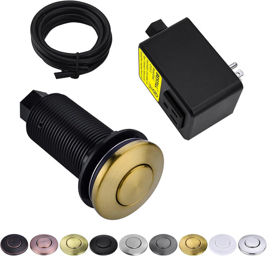 BESTILL Garbage Disposal Button, UL Listed, Cordless Sink Top Air Switch Kit for Waste Disposal