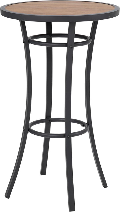 Outdoor Bar Height Bistro Table, 40-Inch Patio Bar Table Bistro Dining Table Pub Table with