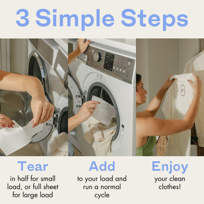 Skipper 50% LARGER Laundry Detergent Sheets Starter Kit (120 sheets / 240 loads) + Storage Tin