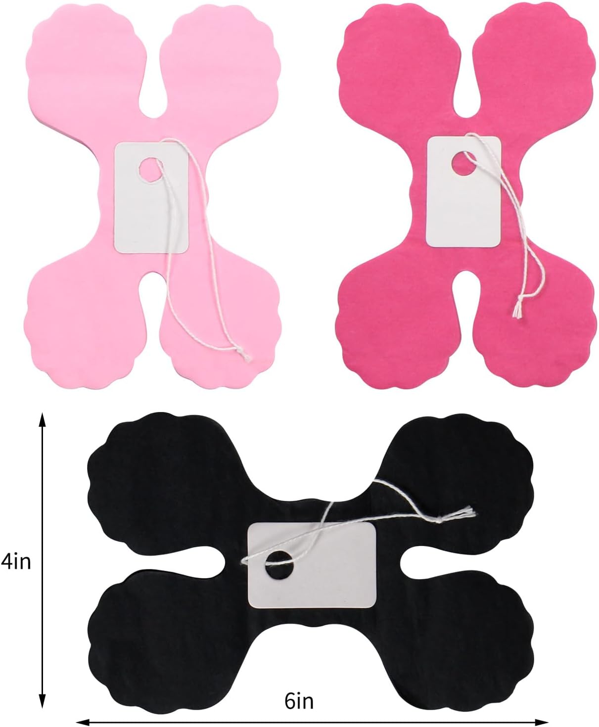 Hot Pink Black Party-Decorations Streamers Garland - 157Ft Four-Leaf Clover Hanging Banner, Wedding