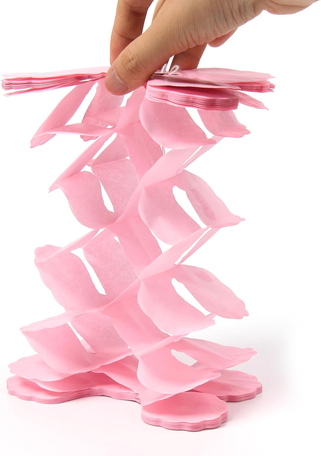 Hot Pink Black Party-Decorations Streamers Garland - 157Ft Four-Leaf Clover Hanging Banner, Wedding