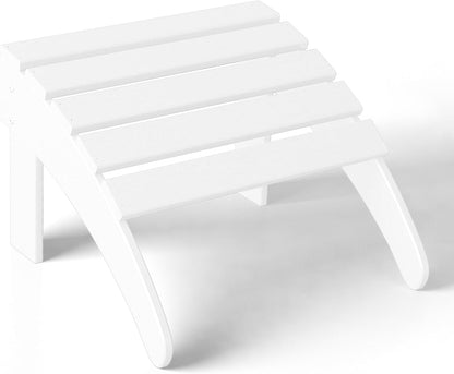 WestinTrends Outdoor Ottoman, Patio Adirondack Ottoman Foot Rest, All Weather Poly Lumber Folding