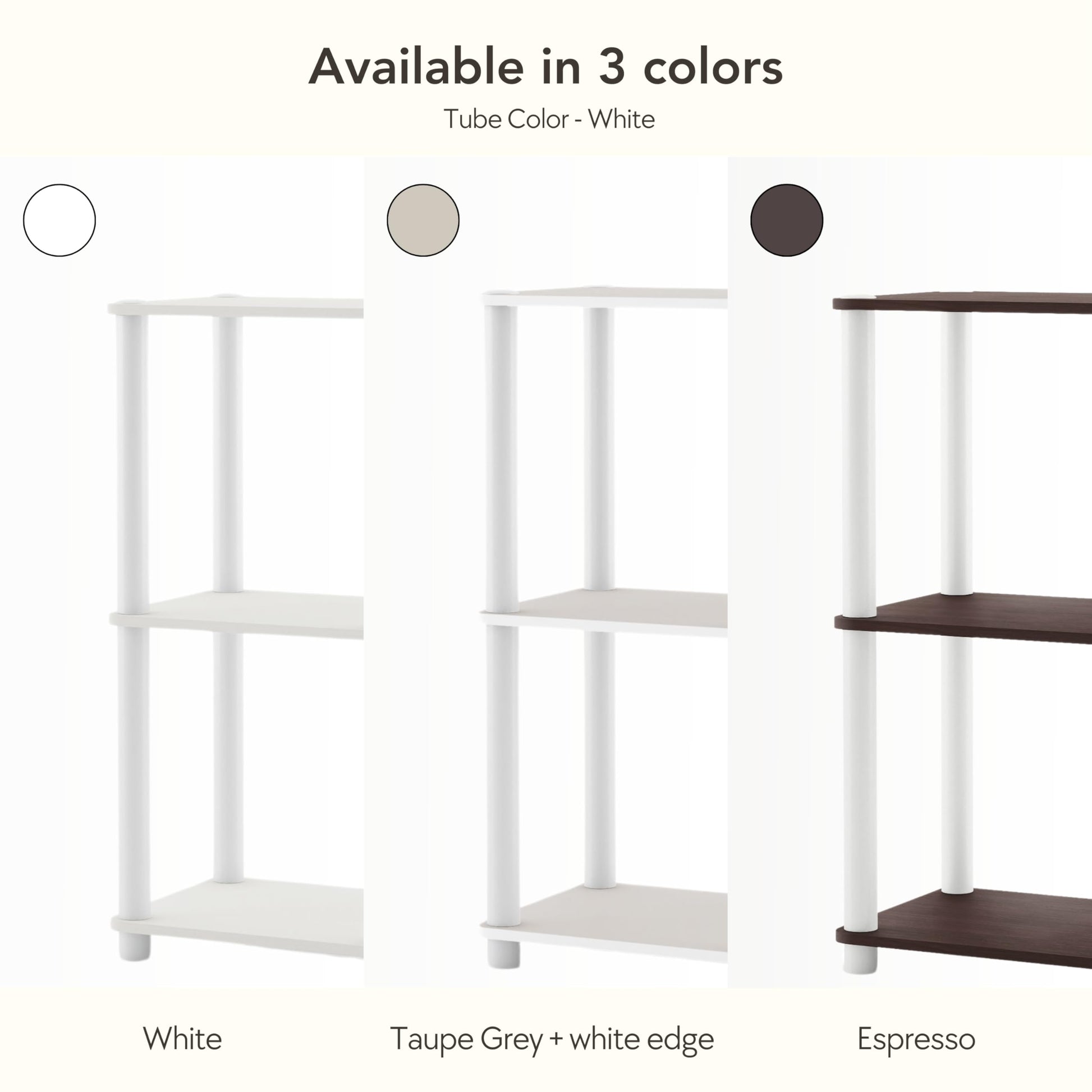 Homes: Inside + Out Apexa Modern 5-Cube Ladder Shelving Units, Collectibles Display Shelves, Easy