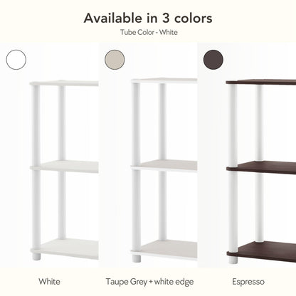 Homes: Inside + Out Apexa Modern 5-Cube Ladder Shelving Units, Collectibles Display Shelves, Easy