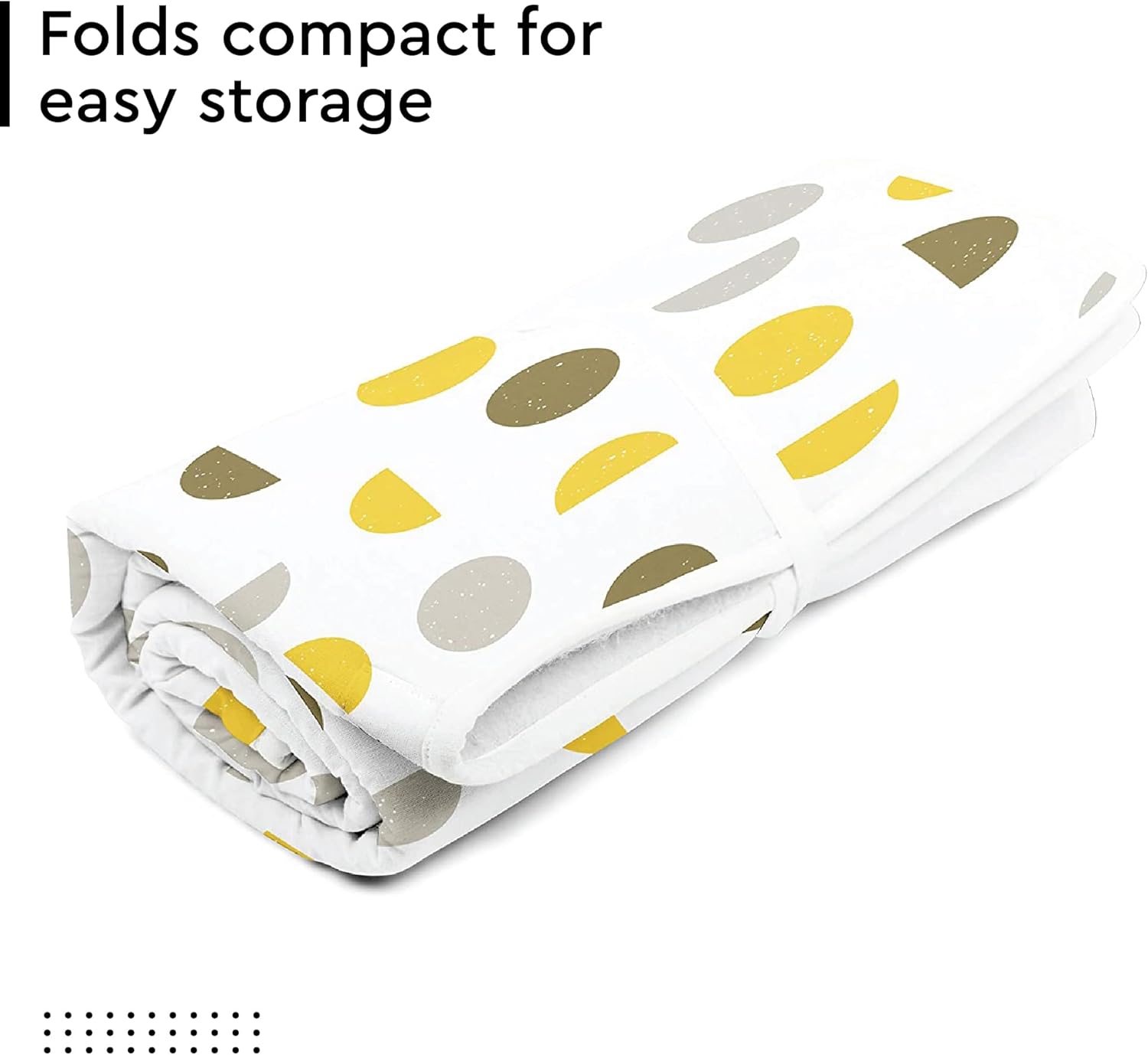 Encasa XO Ironing Mat/Pad (Large 48"x28") with 3mm Padding & Silicone Iron Rest for Steam Pressing