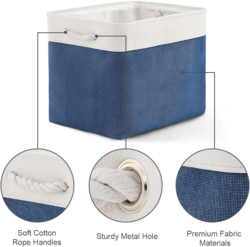 TcaFmac Organization and Storage Basket for Gifts Empty - 16x12x12 inch Large 2 Pack Collapsible