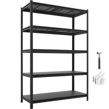 VEVOR Garage Shelving, 5-Tier Adjustable Storage Shelves, 3000 lbs Heavy Duty Garage Shelves, Metal