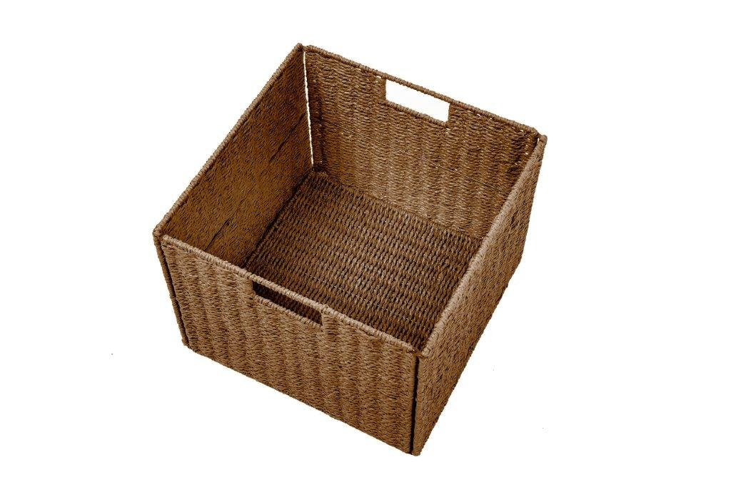 Foldable Storage Basket with Iron Wire Frame By Trademark Innovations (Set of 4)