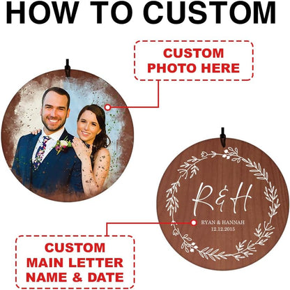 ASTARIN Wedding Wind Chimes for Outside, Custom Photo Personalized Wind Bells, Memorial Gifts for