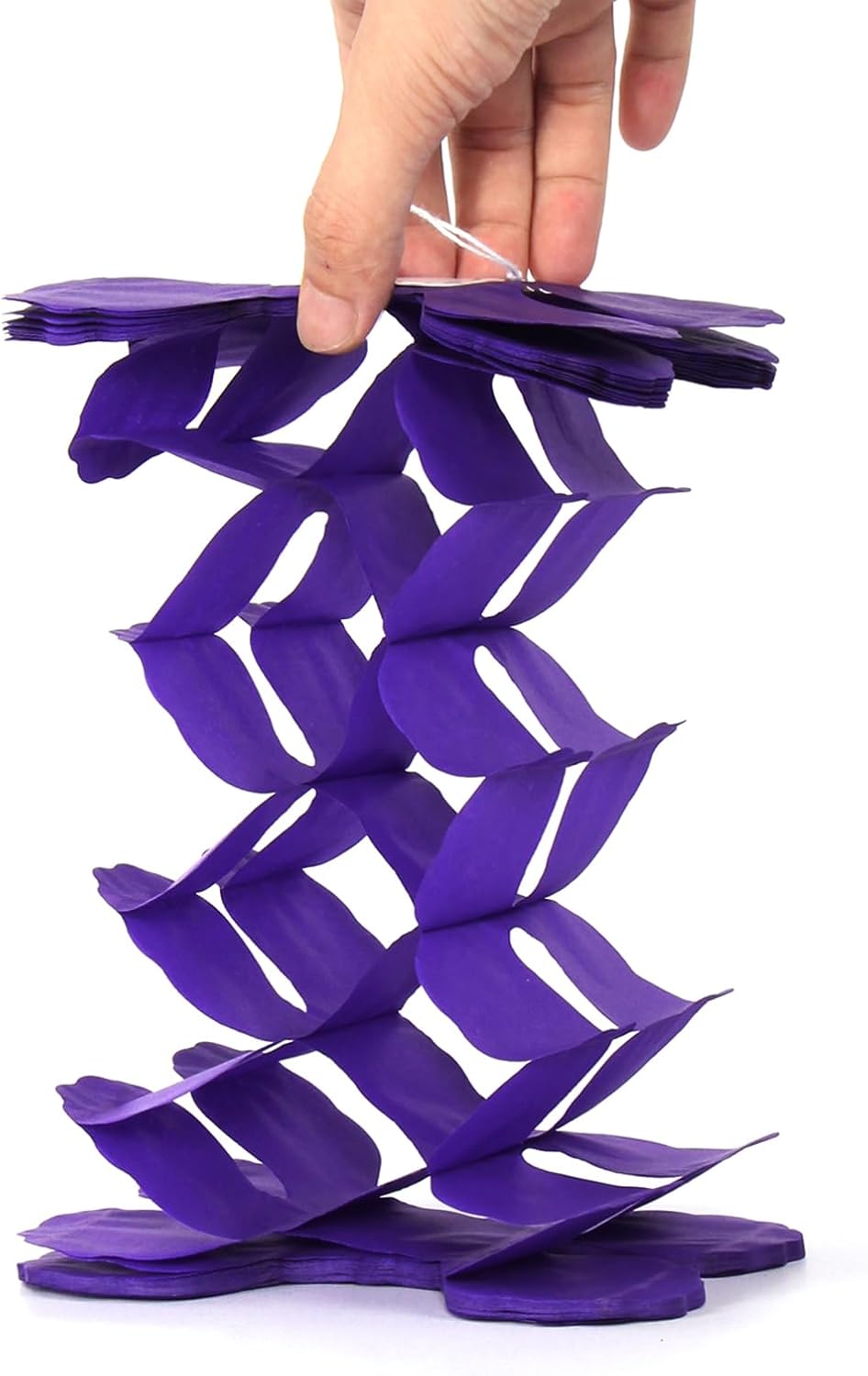 Black-Purple Orange Green Halloween Party-Decorations - 157Ft Four-Leaf Clover Streamers Garland