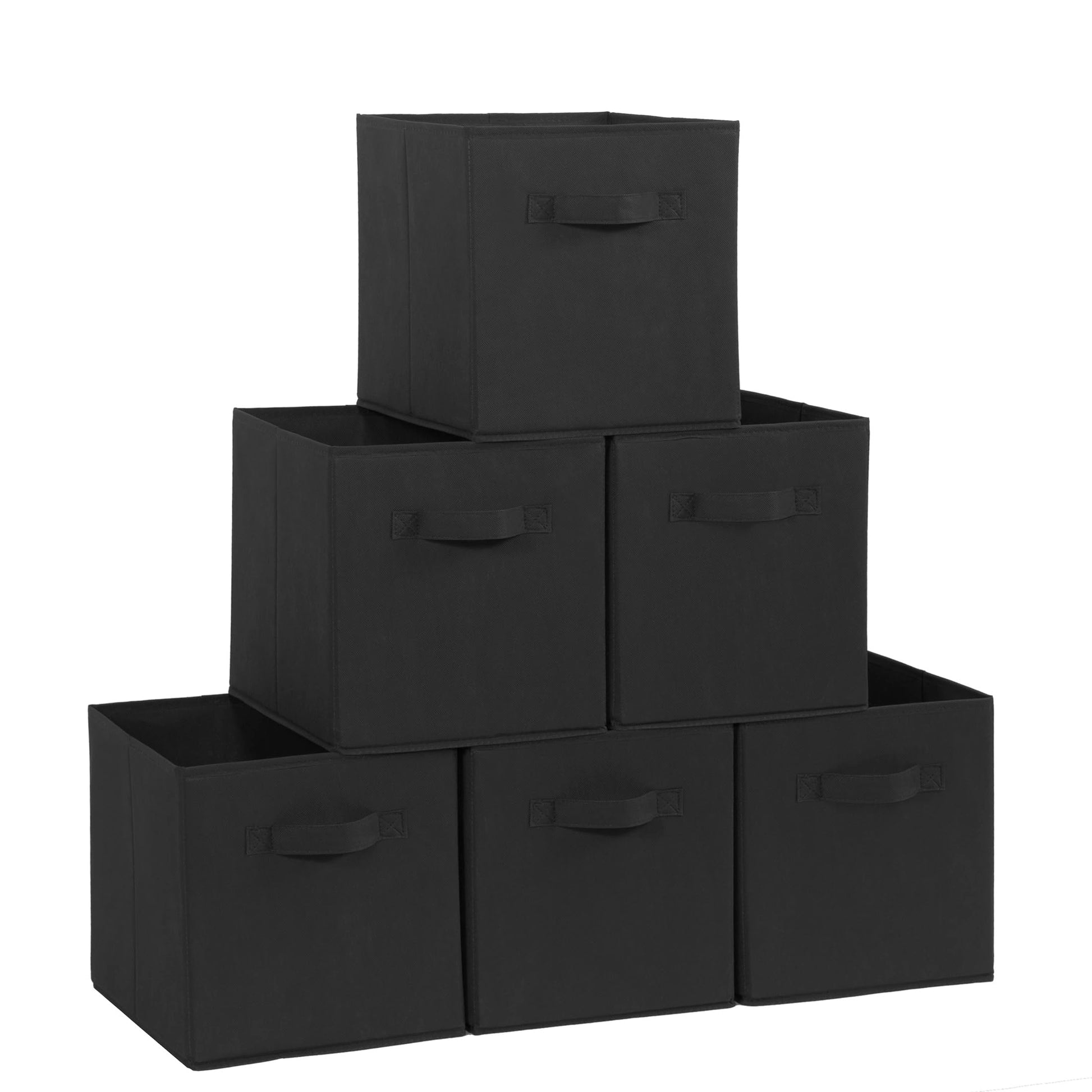 STORAGEIDEAS Storage Cubes, 11 Inch Cube Storage Bins, Set of 4, Fabric Foldable Storage Bins With